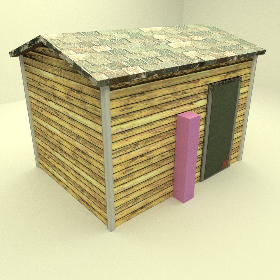 Low poly storage house (cycles) preview image 1